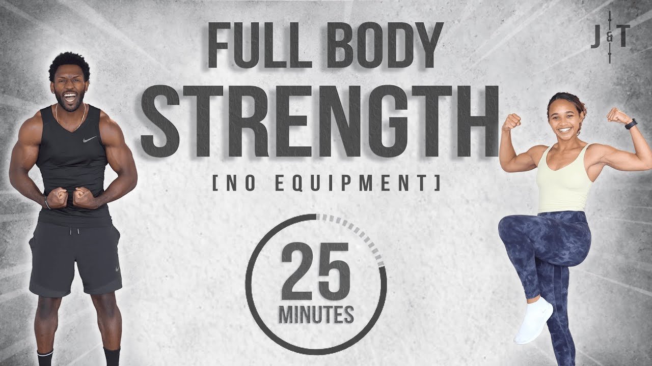 25 Minute Full Body Strength Workout [No Equipment] - MyFreedomStudio